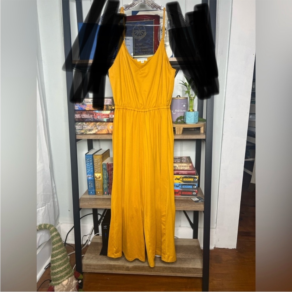 EARTHBOUND Mustard Yellow Jumpsuit Romper